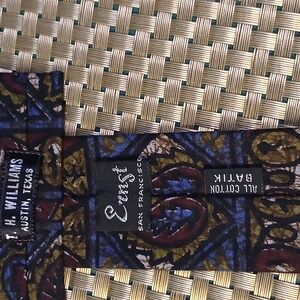 Elegant Blue and Brown Patterned Tie by Ercol